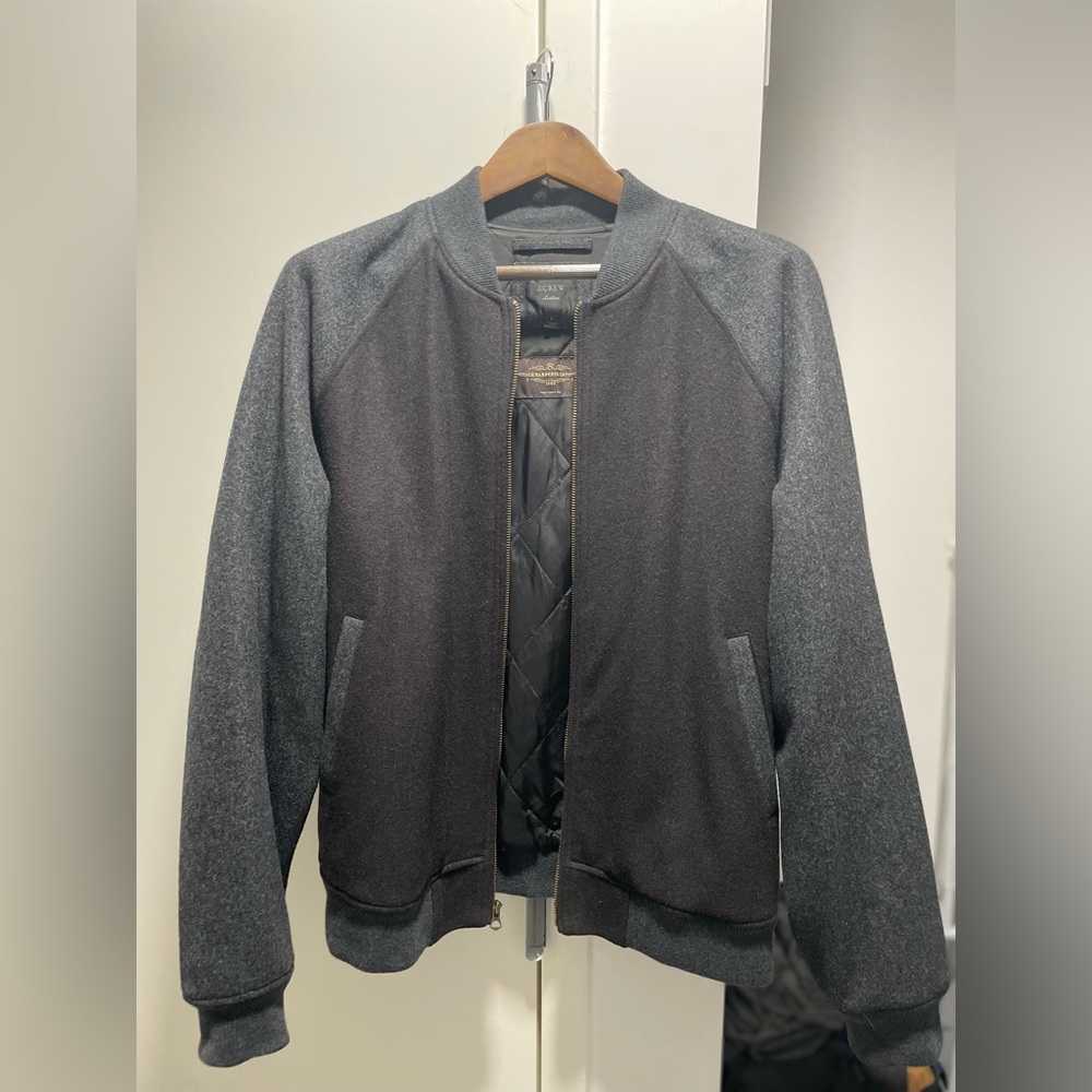 J. Crew Ludlow Varsity Jacket in Italian Wool- large